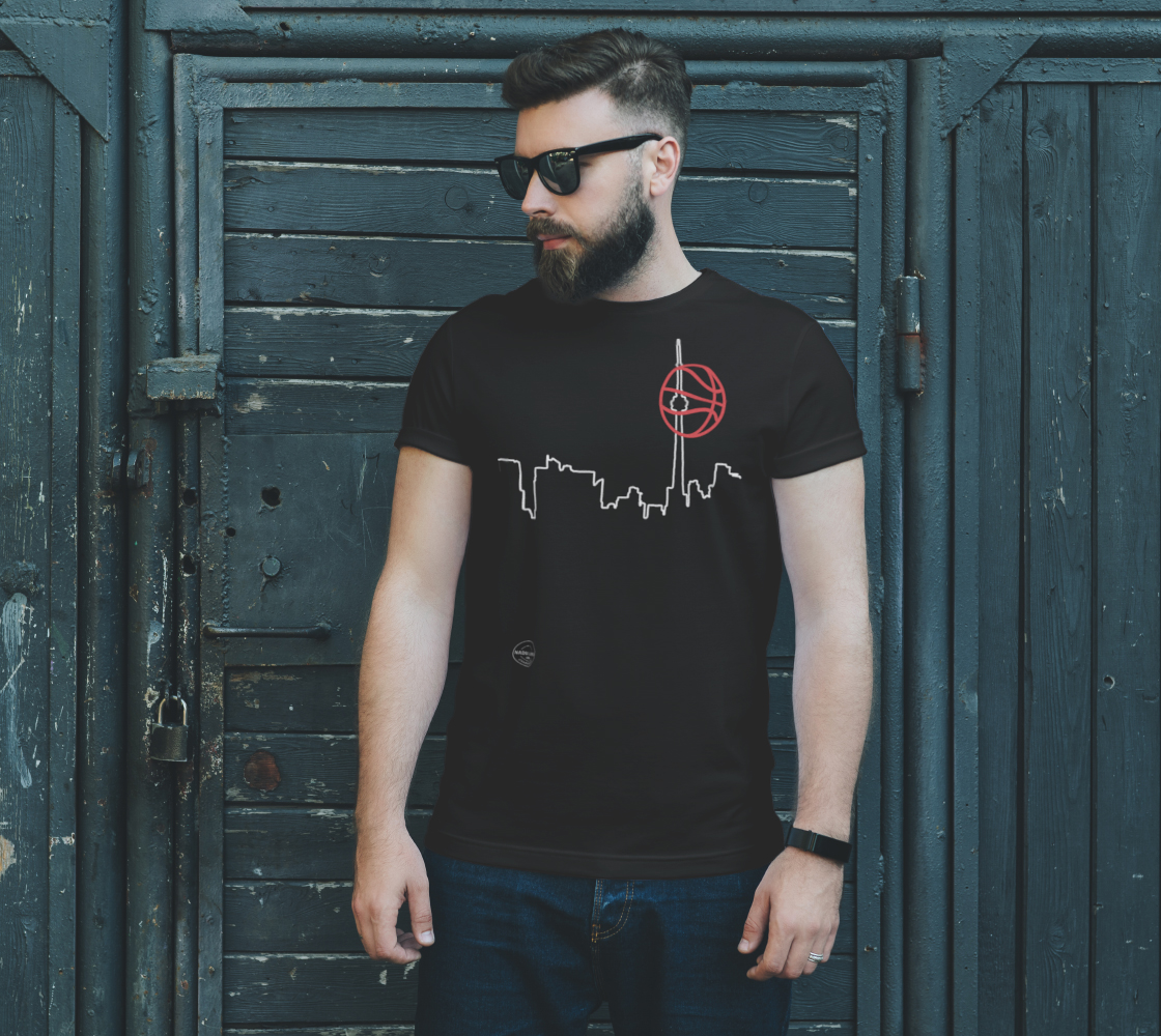 Toronto Skyline B/W Basketball Unisex T-Shirt II