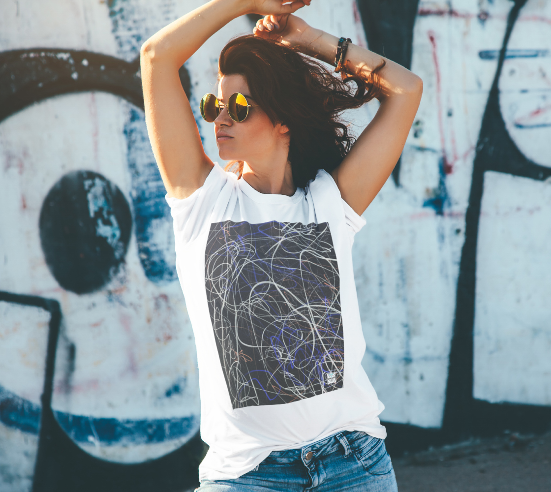 Graffiti Blue Unisex Tee