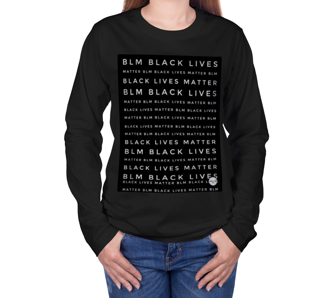 Black Lives Matter TEXT Unisex Long Sleeve T-shirt