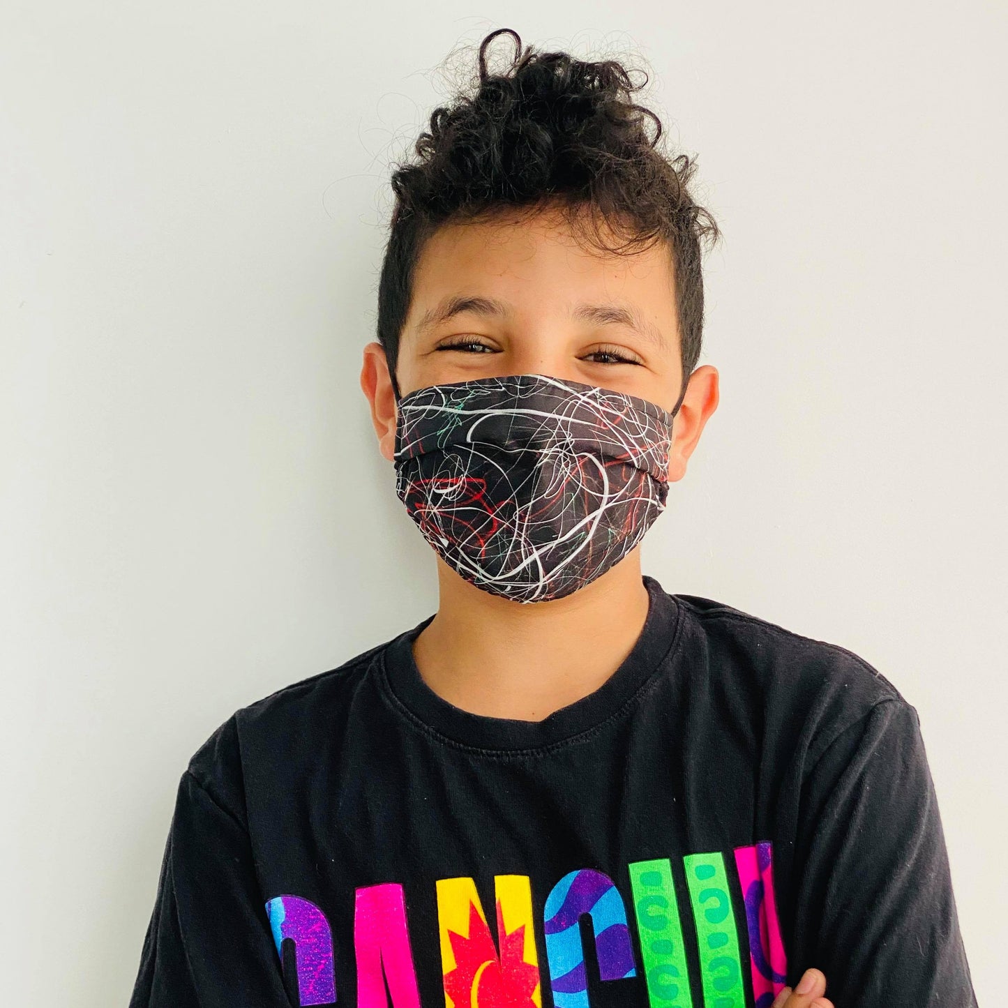 Graffiti Face Mask Pink