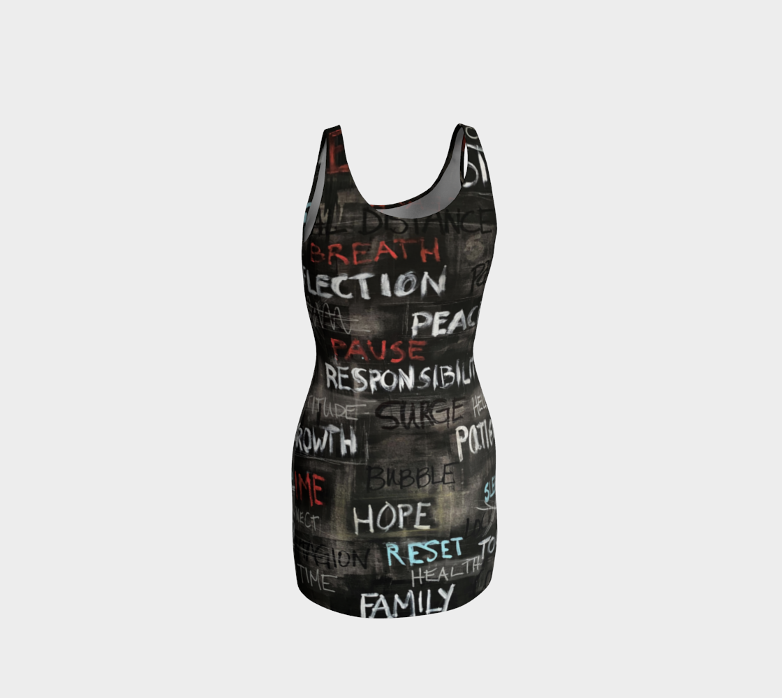 Covid Commemorative Bodycon Dress