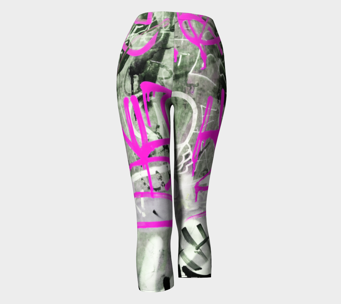 Toronto Graffiti Pink Capris