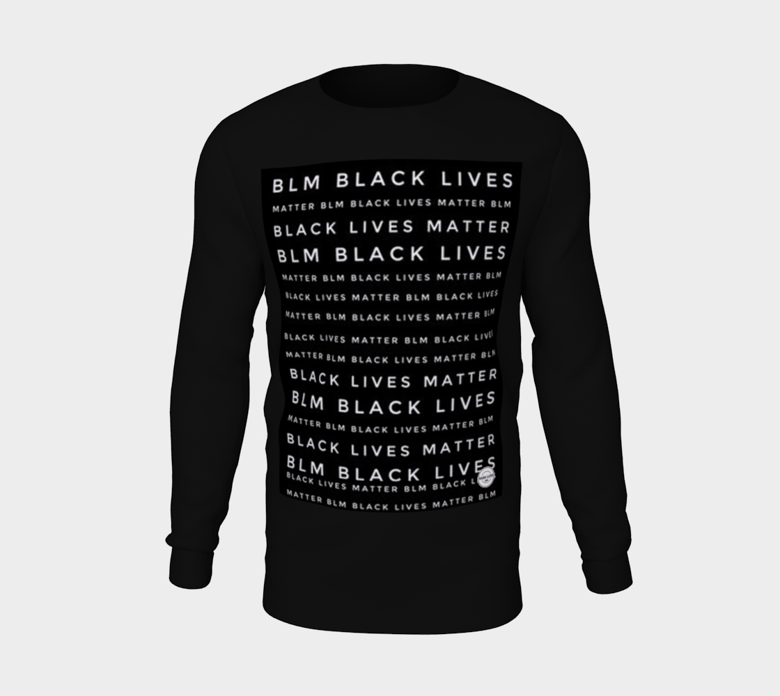 Black Lives Matter TEXT Unisex Long Sleeve T-shirt