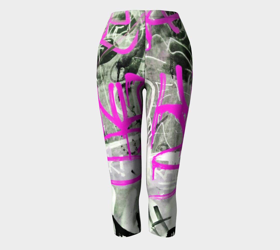 Toronto Graffiti Pink Capris