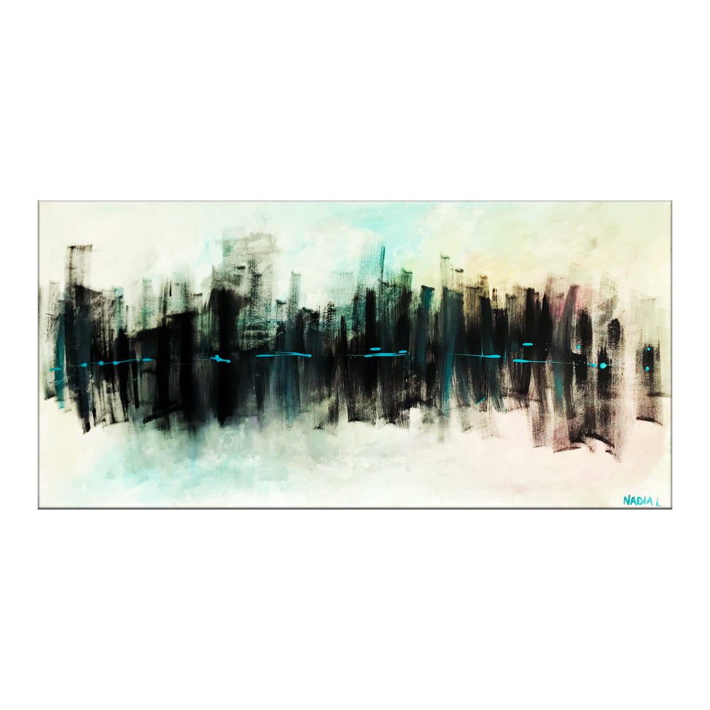 ELECTRIC CITY II (24" x 48" x 2") - SOLD