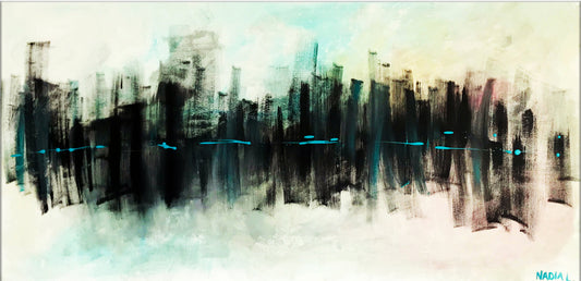 ELECTRIC CITY II (24" x 48" x 2") - SOLD