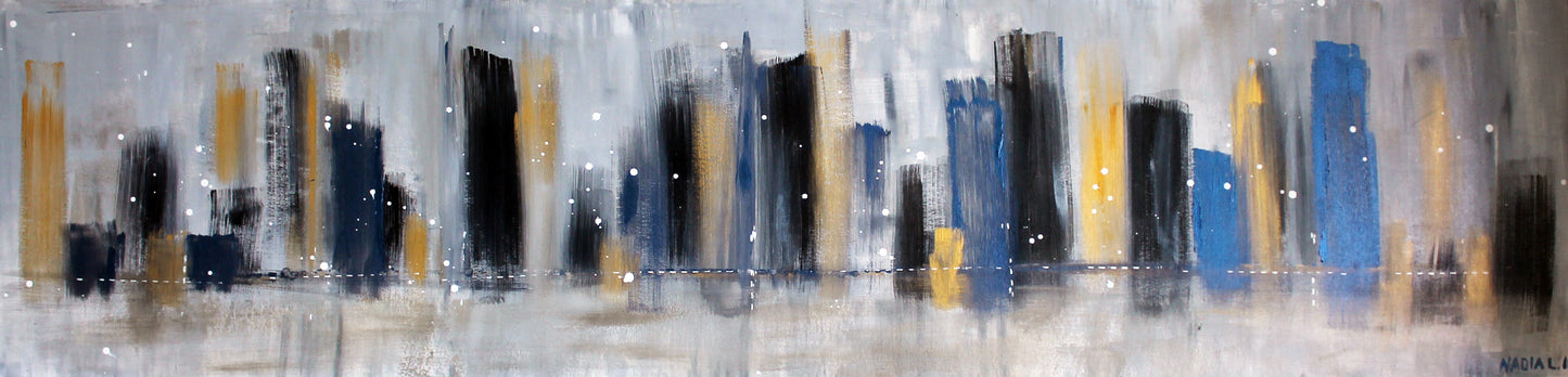 "First Snow" (72" x 18" x 2") - SOLD