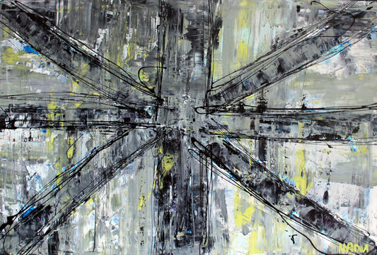 HOMAGE TO UK  (24" x 36" x 1")