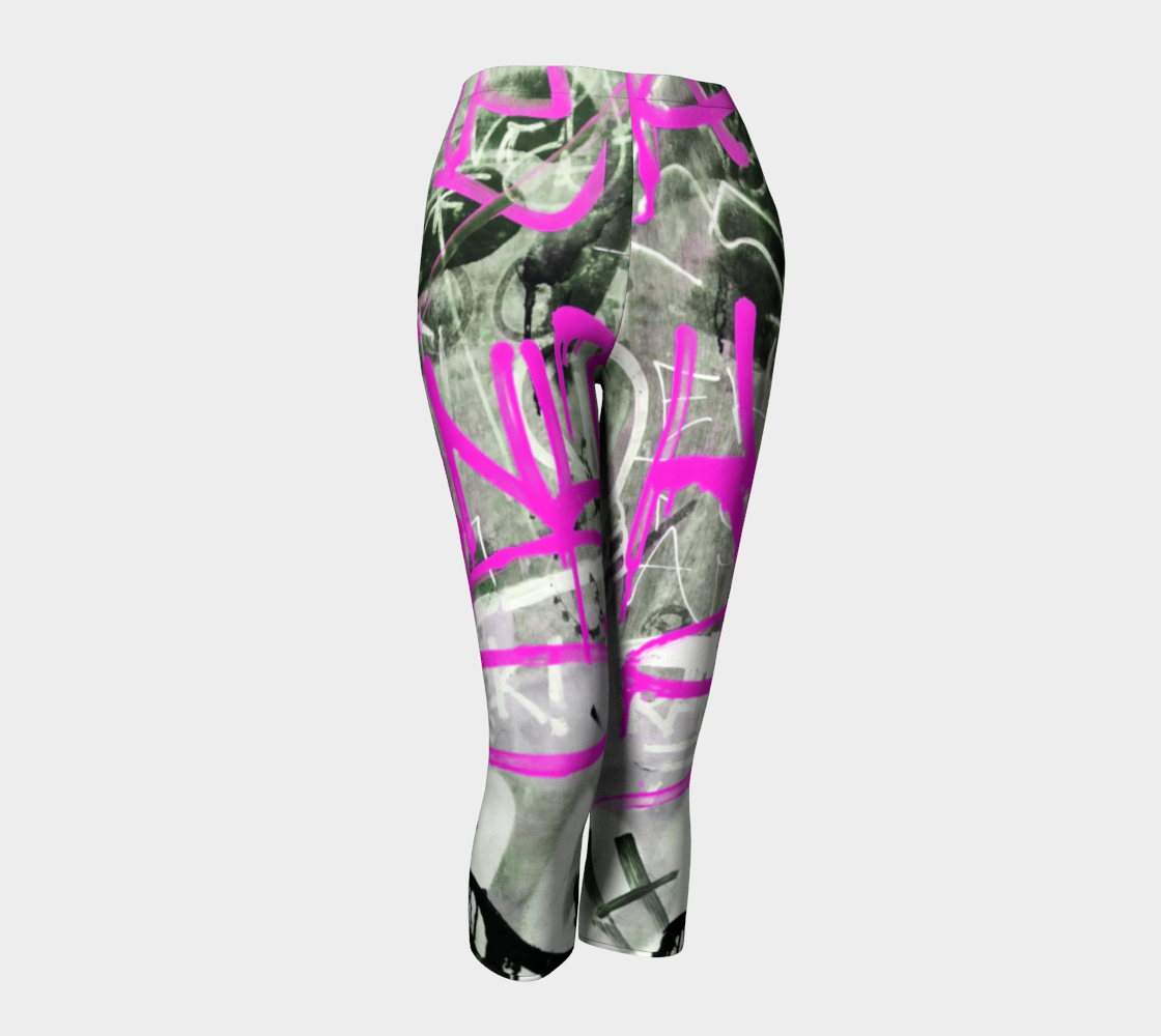 Toronto Graffiti Pink Capris