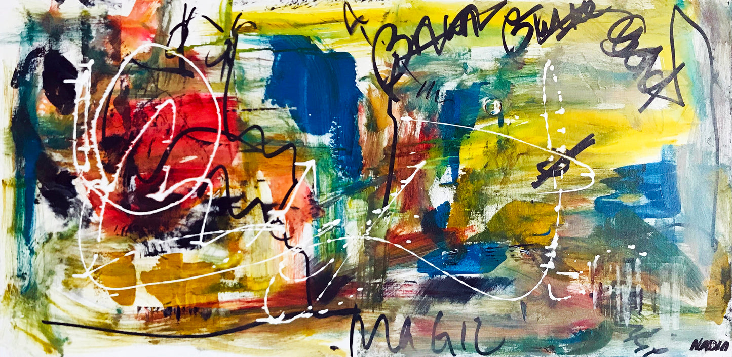 CLOSE TO MY FIRE II (24" x 48 x 1") -SOLD