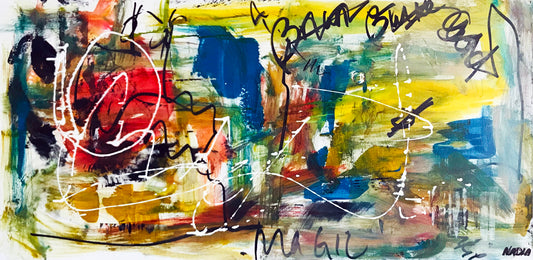 CLOSE TO MY FIRE II (24" x 48 x 1") -SOLD