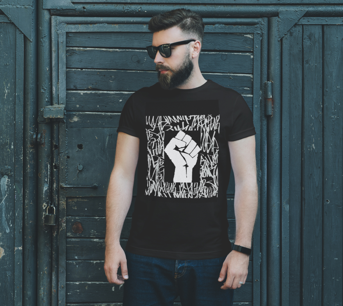 Black Lives Matter Fist Graffiti T-shirt