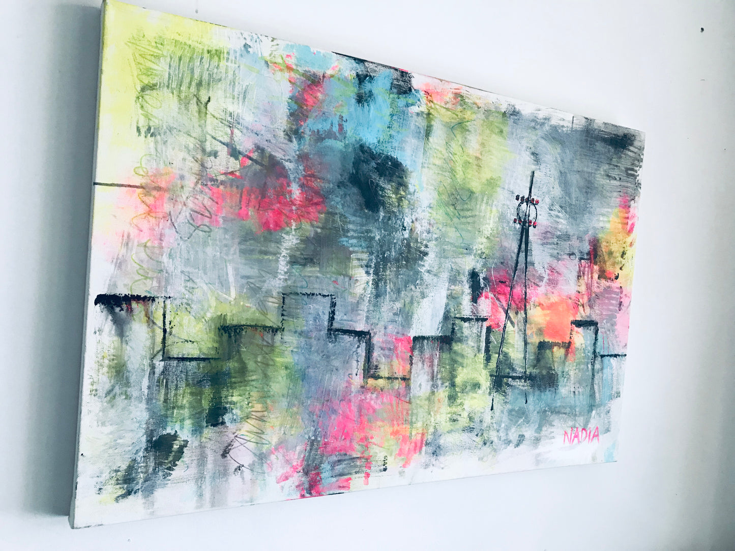 ELECTRIC CITY IX (24" x 36" x 2") SOLD