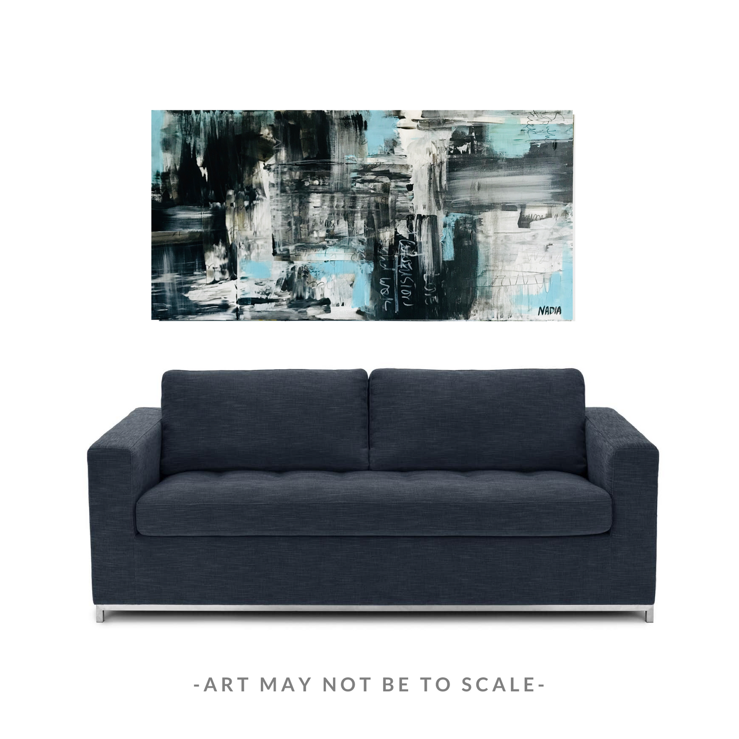 VIEW FROM THE PLANE XI (24" x 48" x 1") -SOLD