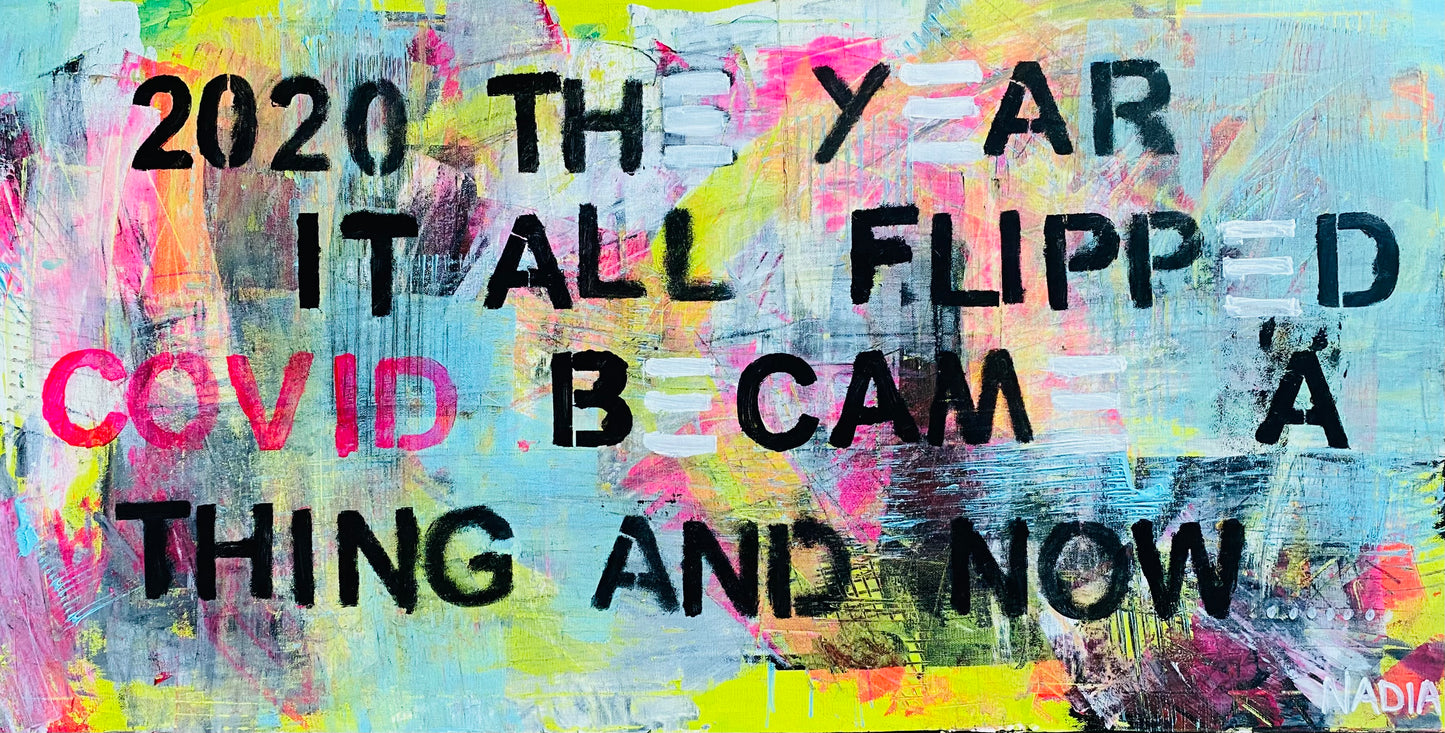 AND NOW “24" x 48" x 2")