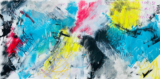 “NO WOMAN NO CRY (24" x 48" x 2")