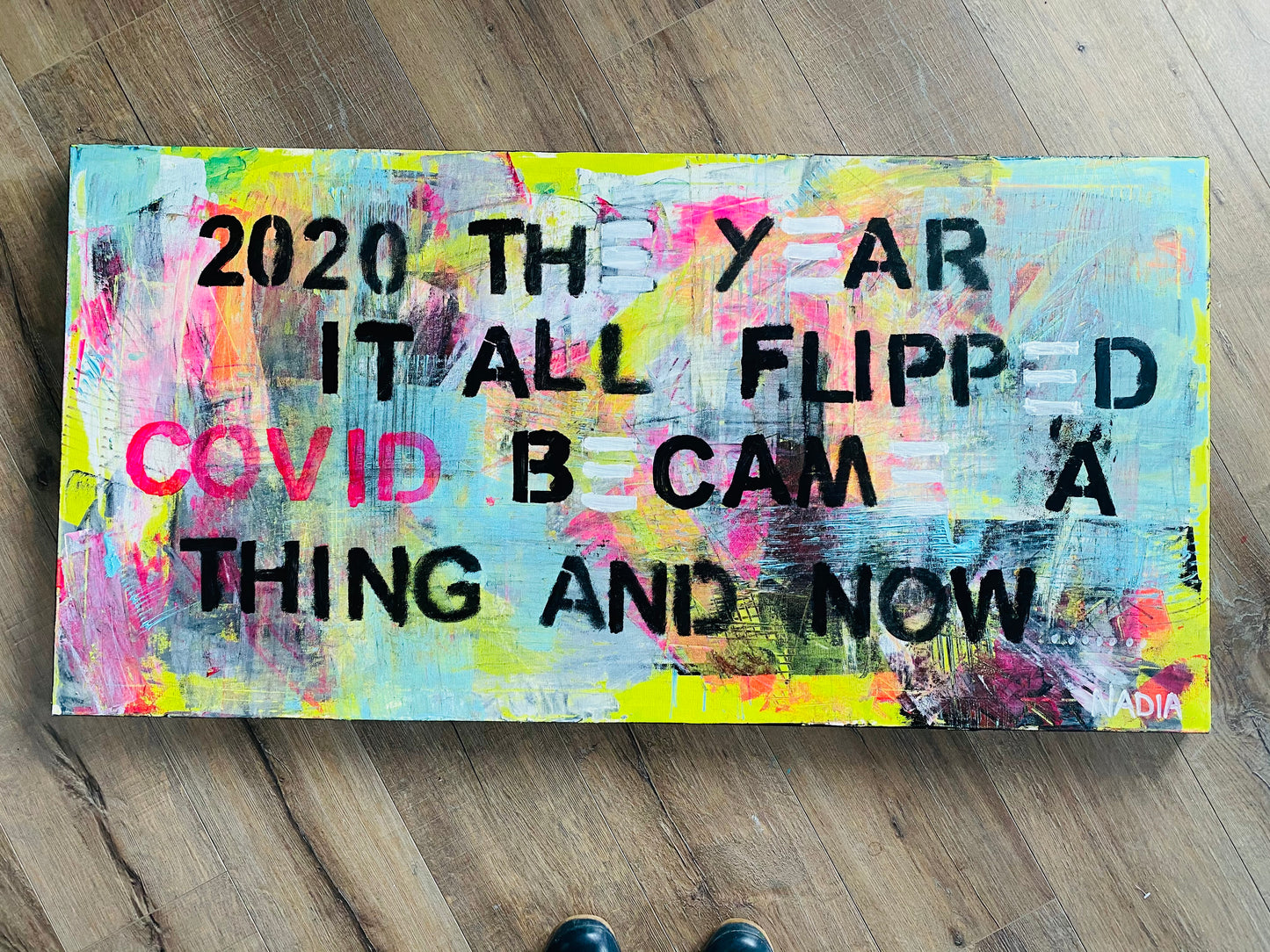 AND NOW “24" x 48" x 2")
