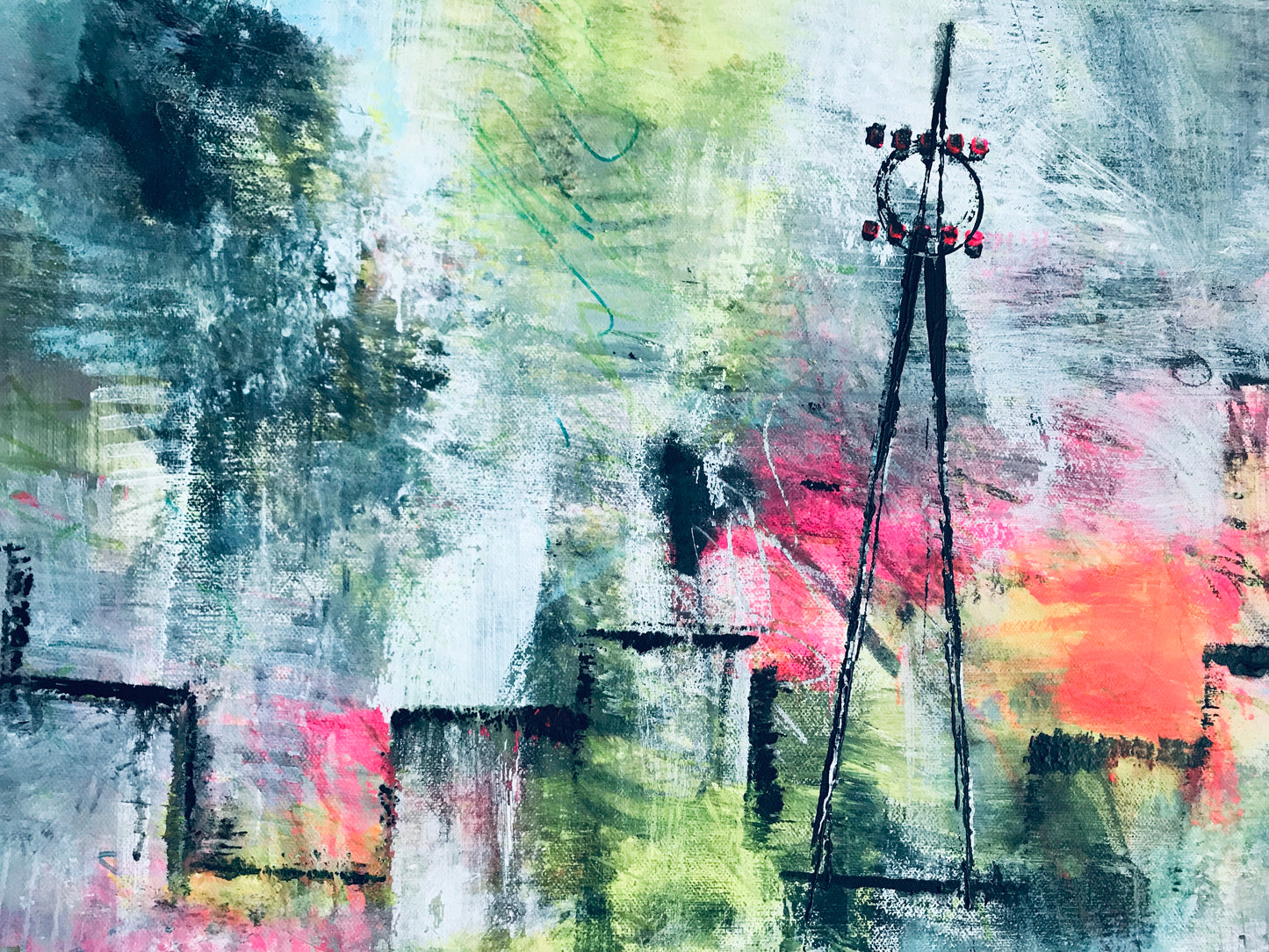 ELECTRIC CITY IX (24" x 36" x 2") SOLD