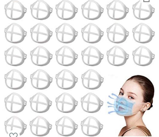 3D Reusable Mask Bracket Plastic Bracket - 3 Pack