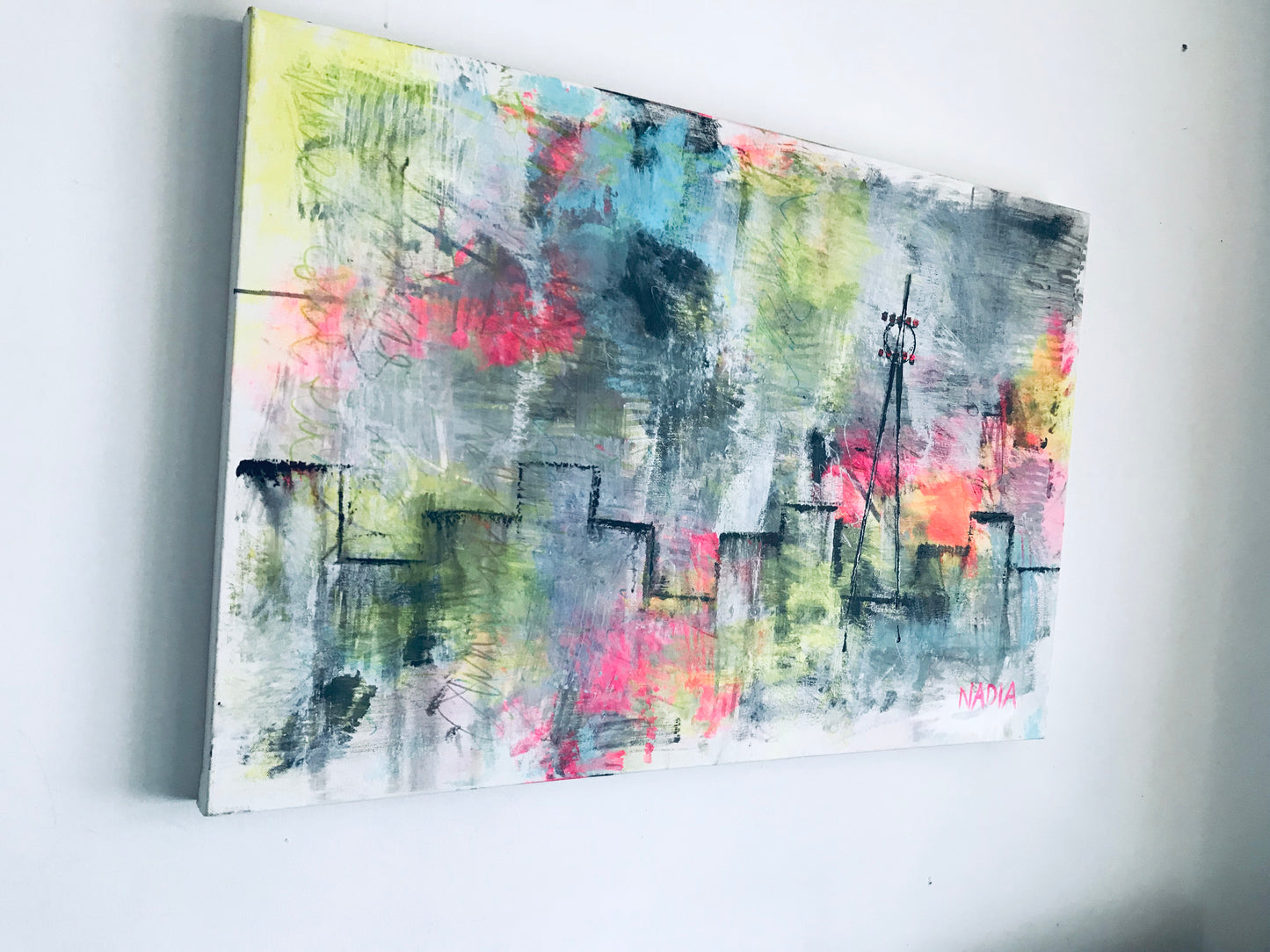 ELECTRIC CITY IX (24" x 36" x 2") SOLD