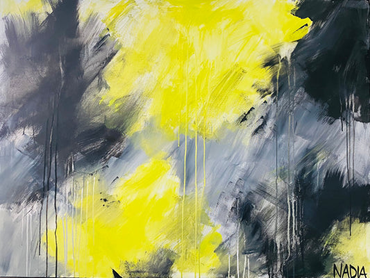 LIQUID SUNSHINE (36" x 48" x 1”)