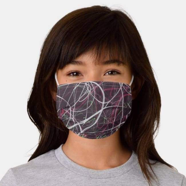Graffiti Face Mask Pink