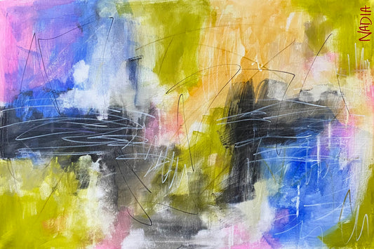 “A SOUL SET FREE” 24" x 36" x 1") SOLD