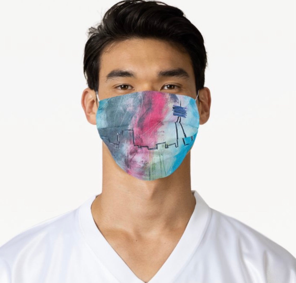 Toronto Graffiti Face Mask