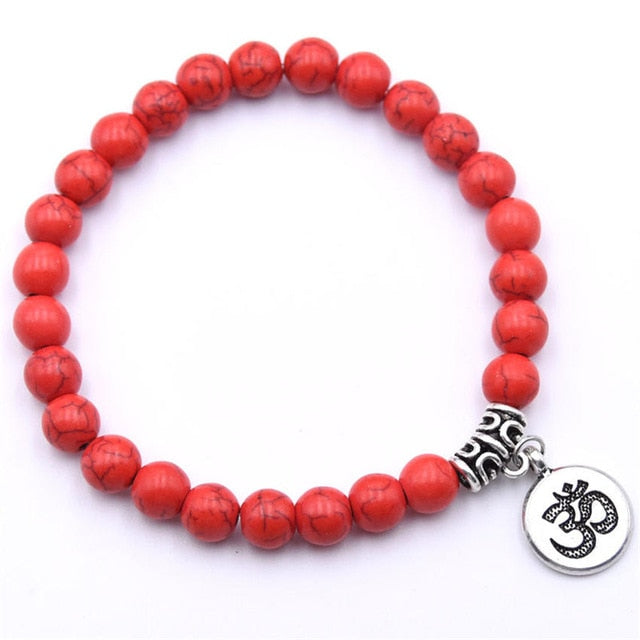 Natural Stone Chakra Mala Bracelet