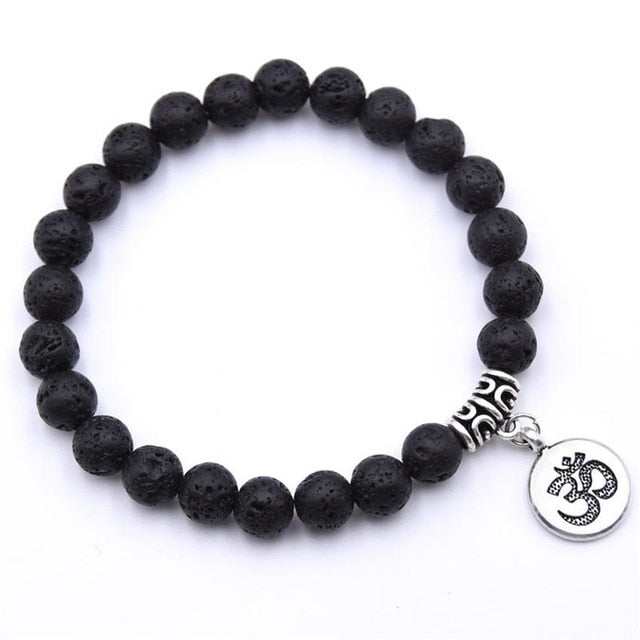Natural Stone Chakra Mala Bracelet