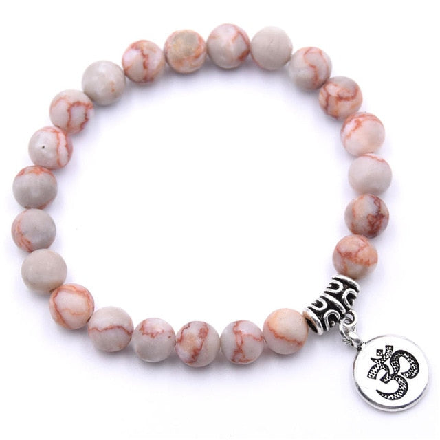 Natural Stone Chakra Mala Bracelet