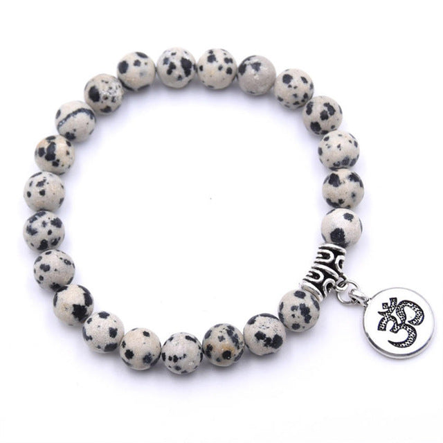 Natural Stone Chakra Mala Bracelet