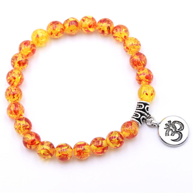 Natural Stone Chakra Mala Bracelet