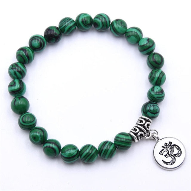 Natural Stone Chakra Mala Bracelet