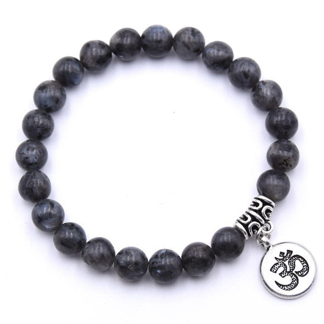 Natural Stone Chakra Mala Bracelet