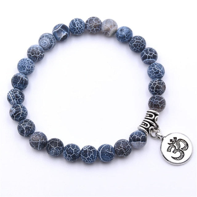 Natural Stone Chakra Mala Bracelet