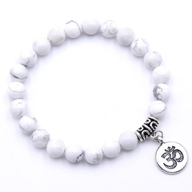 Natural Stone Chakra Mala Bracelet