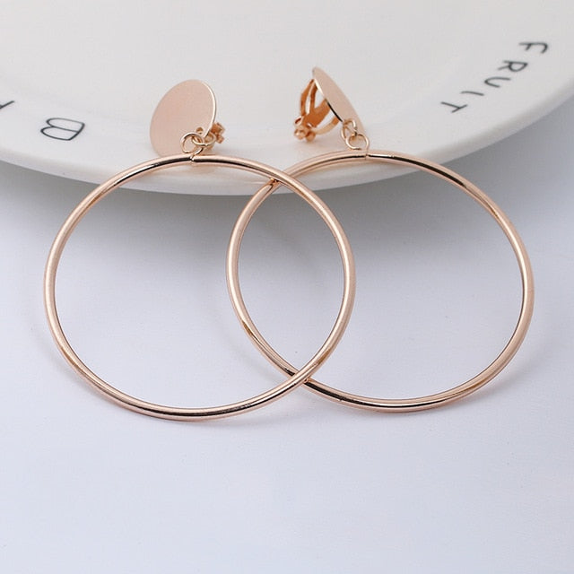 Geometric Big Clip Earring - 3 finishes available