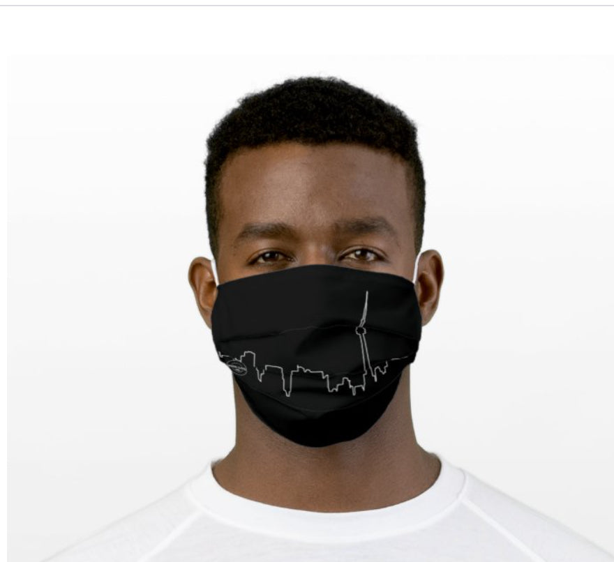 Toronto Skyline Face Mask