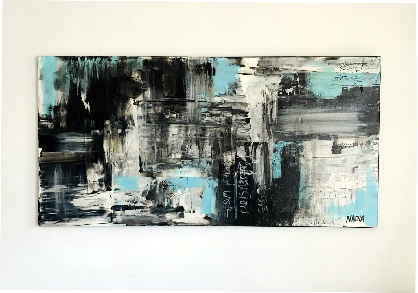 VIEW FROM THE PLANE XI (24" x 48" x 1") -SOLD