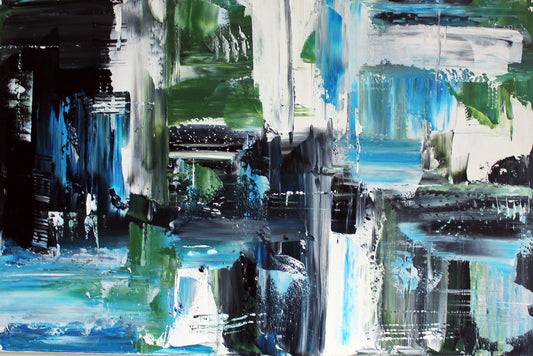 VIEW FROM THE PLANE IV (24" x 36" x 1")