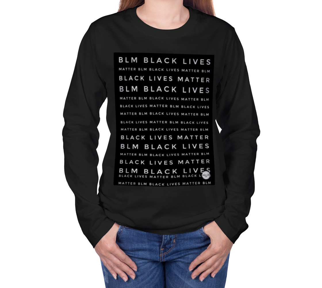 Black Lives Matter TEXT Unisex  Long Sleeve T-shirt