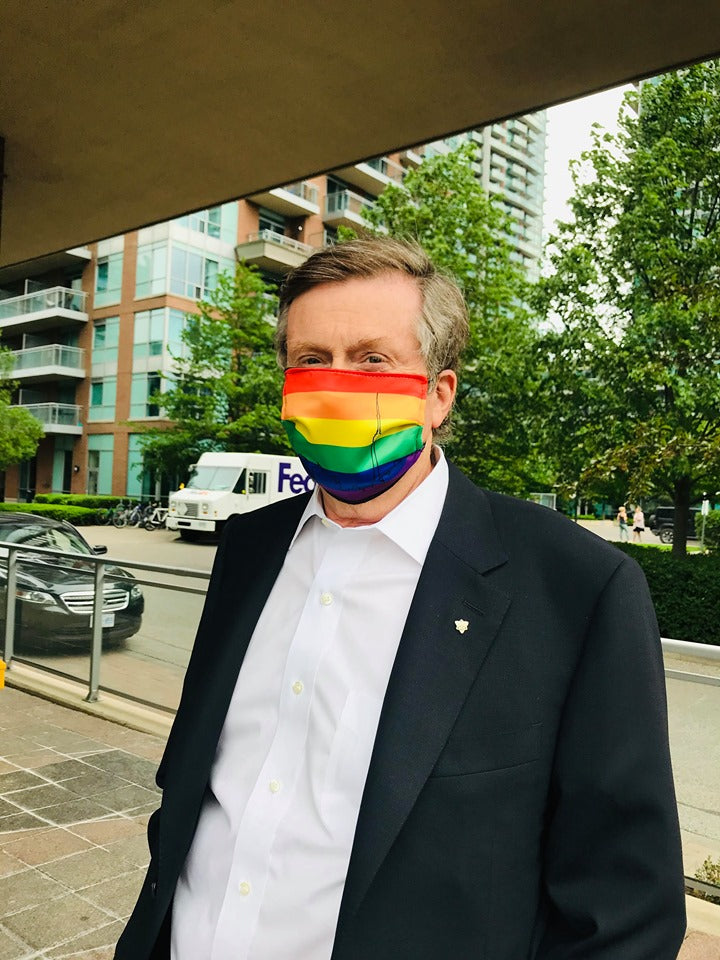 Toronto Pride Skyline Face Mask