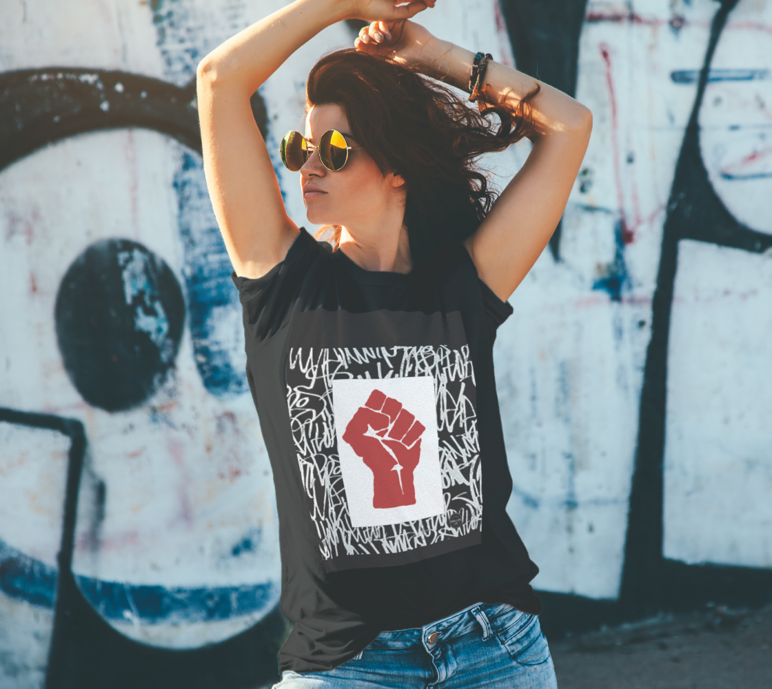 Graffiti Red Black Lives Matter Unisex T-shirt