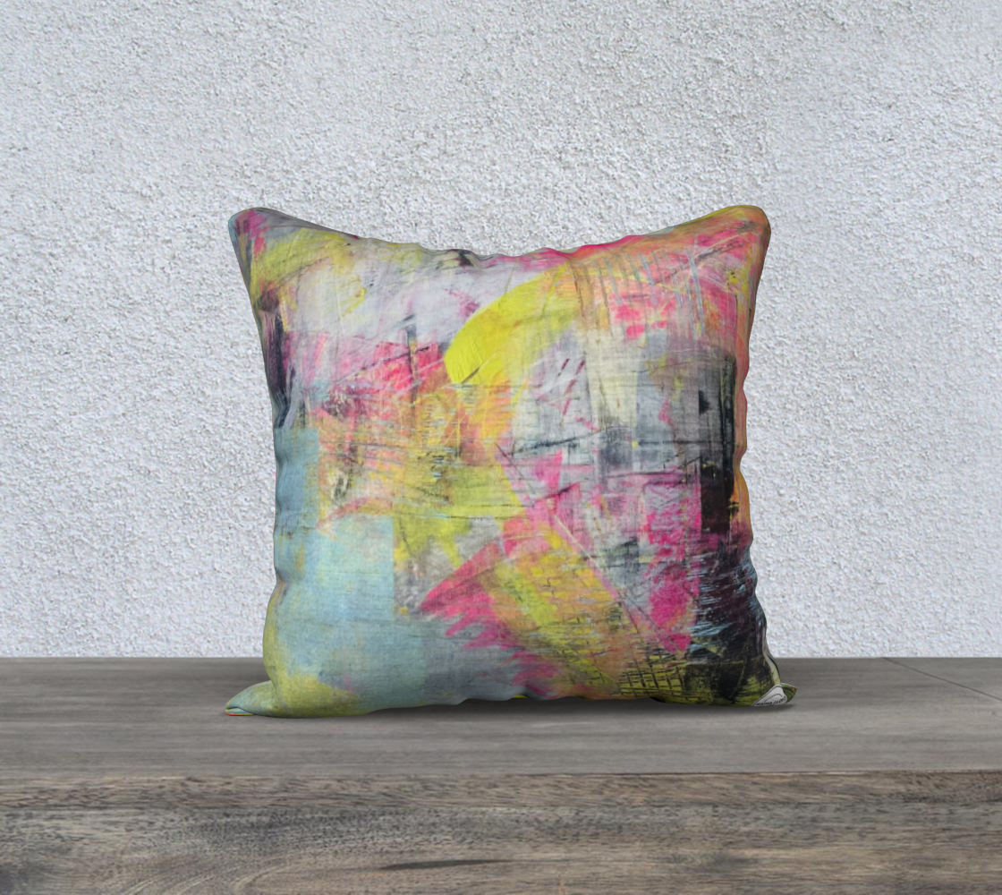 Spring Abstract Cushion Cover 18"x18"