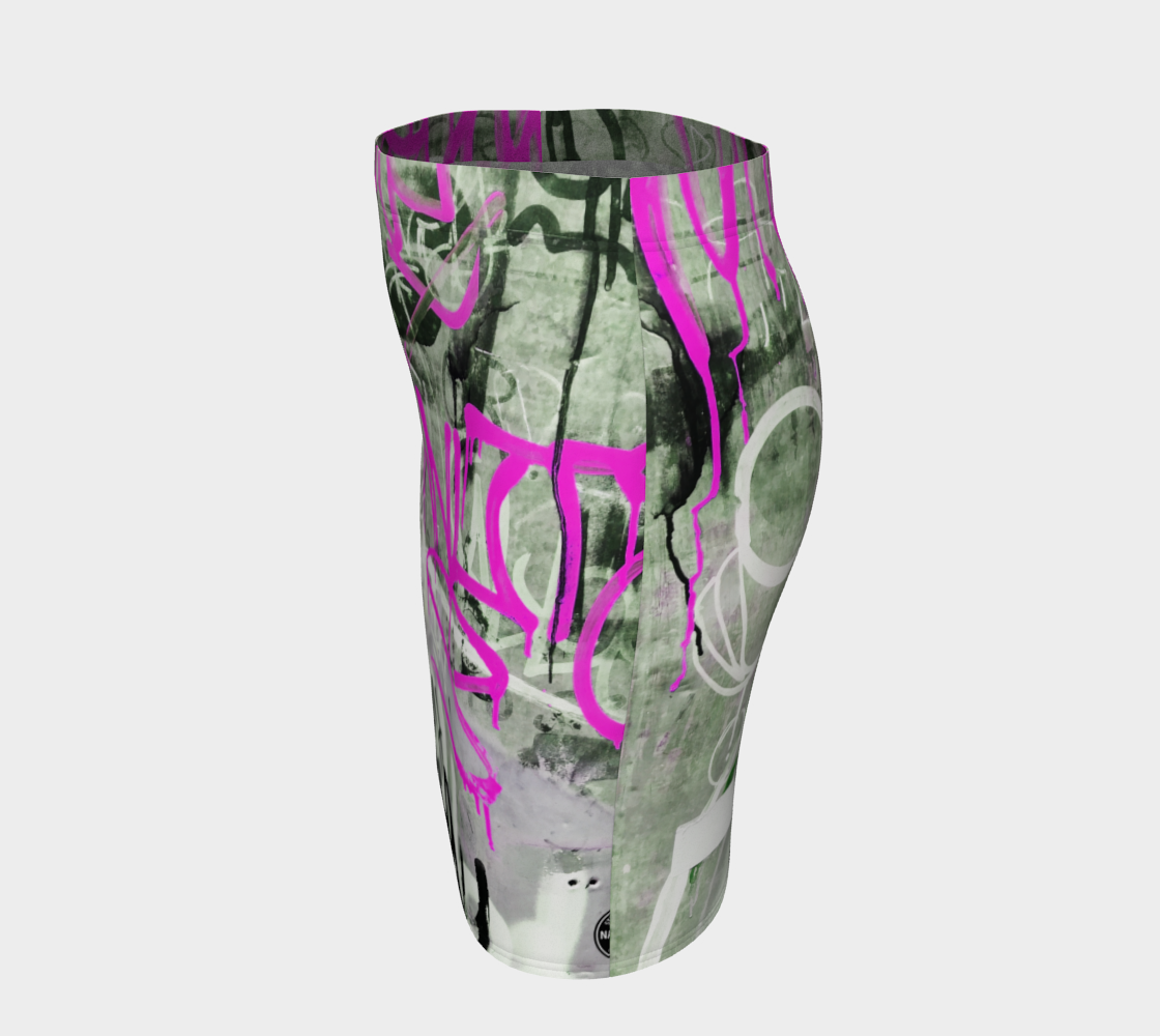 Graffiti Alley Fitted Skirt