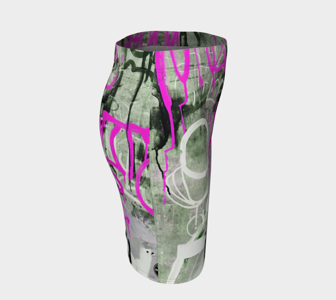 Graffiti Alley Fitted Skirt
