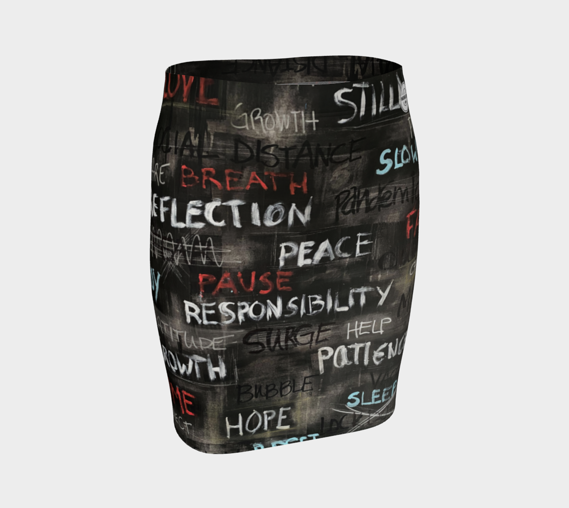 Covid Commemorative Fitted Skirt