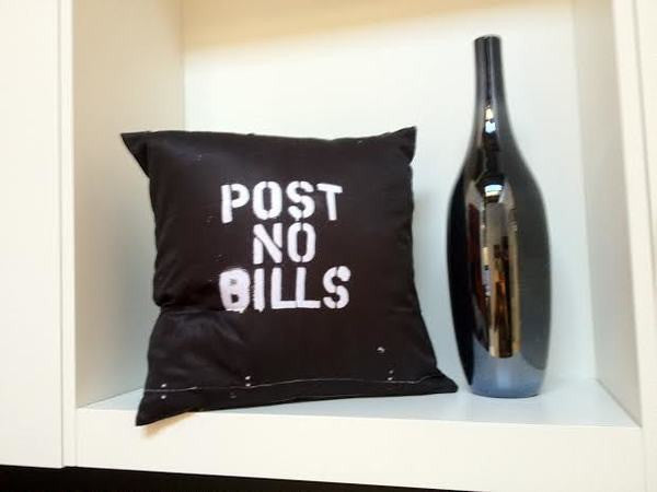 Post No Bills - Art Print Cushion