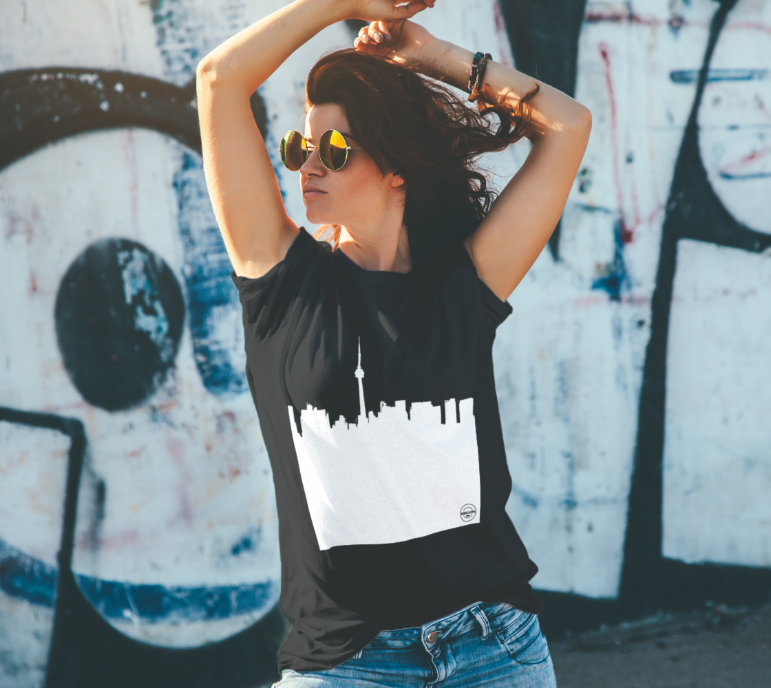 Toronto Skyline Unixex Tee B/W